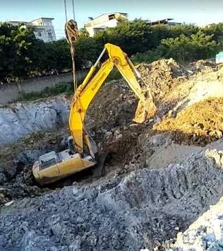 国产吊车陷入沼泽视频大全,惊心动魄的救援纪实